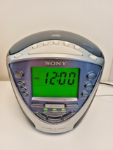 Sony Dream Machine ICF-CD853V CD Alarm Clock Radio Player Snooze Tested Works - £22.35 GBP