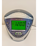 Sony Dream Machine ICF-CD853V CD Alarm Clock Radio Player Snooze Tested ... - £22.29 GBP
