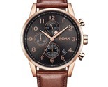 HB1513496 Hugo Boss Herren-Armbanduhr mit Quarz-Lederarmband und grauem... - $124.76