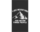 Boho beach cloth i like mountains and maybe three people polyester blanket 38 x 81 thumb155 crop