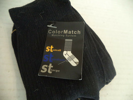 Children's Black Color Match Socks. One Size. 2 Pairs. - $4.95