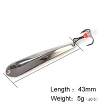 FTK  Spoon Ice Fishing Lure 5g/7g/11g 43mm/53mm/63mm Metal Allumen Fishing Bait  - £17.39 GBP
