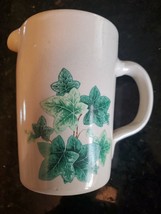 Shakers &amp; Thangs of Marshall Texas USA Ivy Pottery Stoneware Pitcher Carafe 6.5 - £30.36 GBP