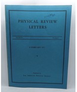1971 Physical Review Letters Vol. 26 February 8  Axisymmetric Black Hole - $270.17 CAD