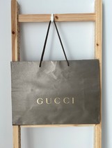 Gucci Shopping Empty Paper Gift Bag Bronze / Gold - £15.75 GBP