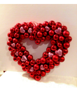 14&quot; Valentine Heart Shaped Ornament Wreath - £13.29 GBP
