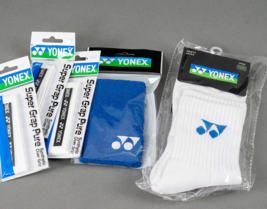 Yonex Badminton Tennis Socks Wristband Overgrip Set Racket Accessory Gif... - $28.71