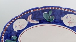 Vietri Solimene Campagna Pesce  Fish Oval Platter Made In Italy Large 16.5" image 2