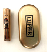 ONE CLIPPER LIGHTER ROSE GOLD HQ DESIGN WITH CASE HOLDER (1CT) - £11.68 GBP