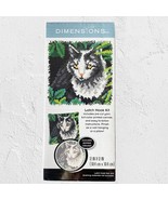 Cat Latch Hook Kit by Dimensions Kit 12&quot; x 12&quot; Wall Hanging/Pillow Kitty... - $14.20