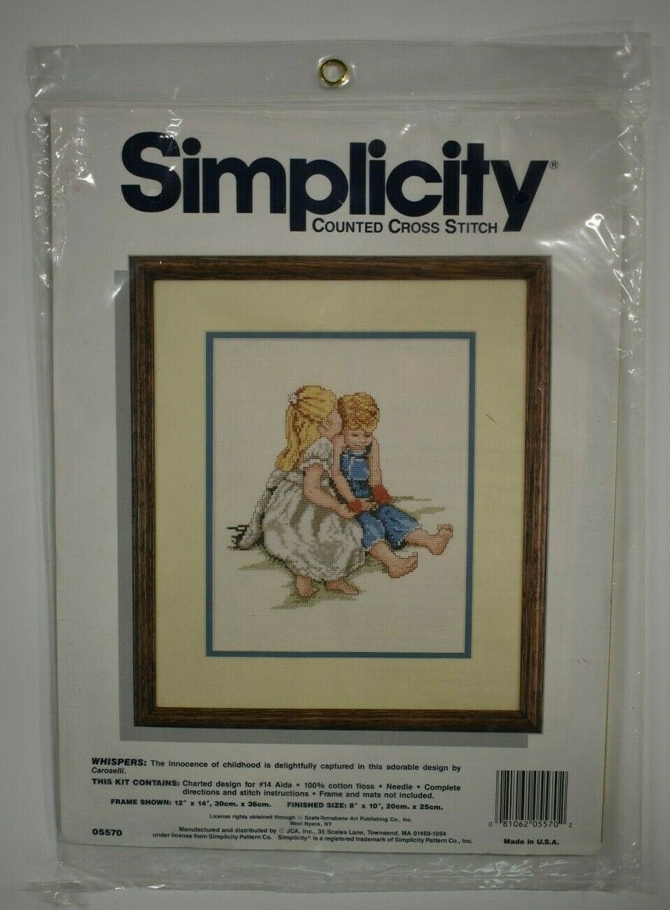 Primary image for Simplicity Counted Cross Stitch Kit Whispers Children Boy Girl 05570