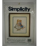Simplicity Counted Cross Stitch Kit Whispers Children Boy Girl 05570 - £7.79 GBP