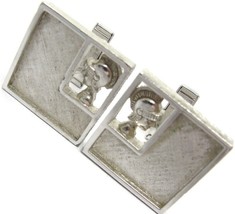 Sarah Coventry Cufflinks Set Roman Soldiers Silver Tone Wedding Tux Vintage - £23.48 GBP