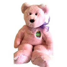 Ty Plush Stuffed Toy Teddy Bear Pink B EAN Nie Buddies Toys Easter Egg Scarf - $12.86