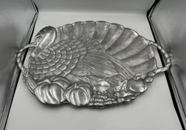 Lenox Americana TURKEY 24&quot; Large Metal Serving Tray Platter - $99.99