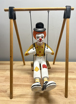 Austin Production Eduardo Chalkware Circus Clown Swing Sculpture Statue ... - $71.19
