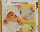 3697 McCalls Crafts Sewing Pattern Baby Room Essentials Uncut Lamb Duckling - $9.89