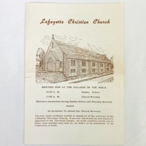 Lafayette Christian Church Lexington Kentucky Vintage 1950 Church Program - $9.47