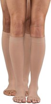 Dr. Comfort Unisex Microfiber Opaque +Plus Open Toe Below Knee 20-30mmHg... - $21.34