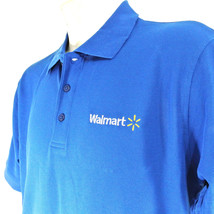 WALMART Associate Employee Uniform Polo Shirt Blue Size L Large NEW - $477.86 MXN