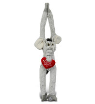 I Love You Plush Hanging Elephant - Stuffed Animal With Heart - 21 Inch - £23.47 GBP