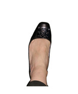 Calvin Klein Womens 10 Ballet Flats Shoes Black Princeton-like, Metal Em... - $37.84 CAD