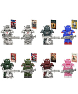 Fallout T60 Power Armor Soldiers T60 Mech Warrior 8Pcs Minifigures Bricks Toys - $27.49