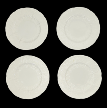 Wedgwood Countryware White Bone China Cabbage Leaf Bread Plates 6&quot; Set of 4 - $64.51