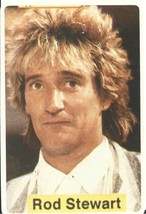 ⭕VTG card pocket calendar 1986 ROD STEWART Portugal group music singer - $85.07 MXN