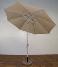 9 x 8 ft. Rib Premium Market Umbrella - Aspen Frame, Antique Beige Canopy - £250.03 GBP