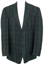 NEW Orvis 100% Linen Sport Coat Jacket!  44 L Blackwatch Tartan  USA MADE  ROOMY - £127.72 GBP