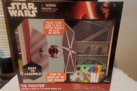 Disney Star Wars Tie Fighter Design N Display 3D Paper Model Kit 3+  New - $9.99