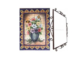 Mexican Talavera Mural - Florero1 - - $347.00
