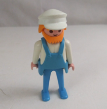 1974 Geobra Playmobile Fisherman 2.75&quot; Toy Figure - £7.61 GBP