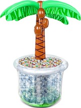 60&quot; Inflatable Palm Tree Cooler Beach Theme Party Decor Pool Party Decor... - $55.92