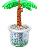 60&quot; Inflatable Palm Tree Cooler Beach Theme Party Decor Pool Party Decor... - $55.92