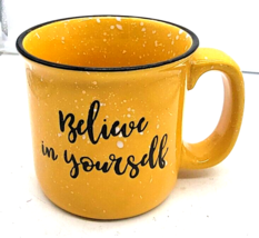 Believe In Yourself Coffee Mug Cup Ceramic Yellow - €10,14 EUR