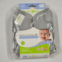 BumGenius 4.0 Snap Gray Pocket Diaper One Size - New Stay-Dry Cloth Diaper - $24.74