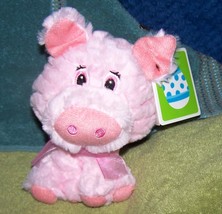 Plush Pink Pig 7&quot;H Plush New - £5.33 GBP