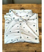 Adidas Golf Ultimate All Over Print Polo Shirt Men&#39;s XL Light Green - $27.07 CAD