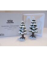 Dept 56 52515 Village Small Porcelain Pines Trees 2 Heritage Village LN ... - $19.66 CAD