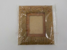 3.5X2.5 PHOTO LEAF PICTURE FRAME HANDMADE &quot;HAWAII&quot; NATURAL LEAVES RECYCL... - $21.99