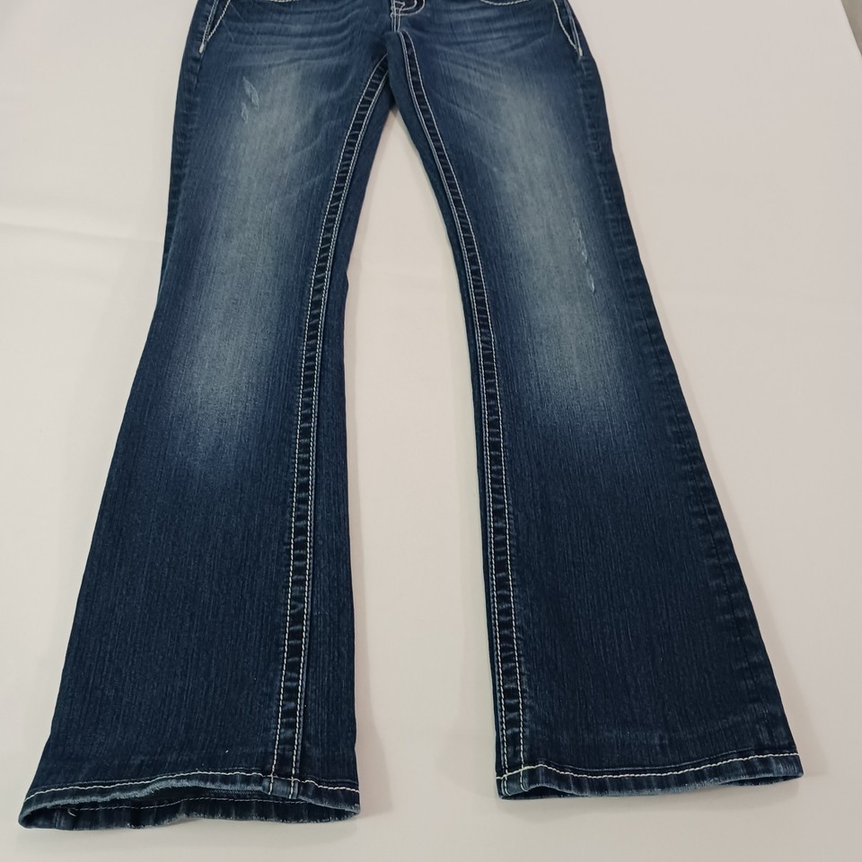 Miss Me JP5117B26 Women's Blue Cotton Blend Bootcut Denim Jeans Size 26 (28×30) Item image 9