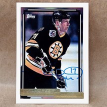 1992-93 Topps Gold #521 Dave Reid SIGNED Autograph Boston Bruins Card - $6.95