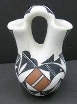 Native American Pottery Acoma NM Wedding Vase 1993 Pauline Abeita - £22.04 GBP