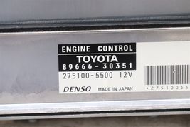 Toyota Lexus Engine Control Module ECU PCM ECM 89666-30351, 275100-5500 image 3