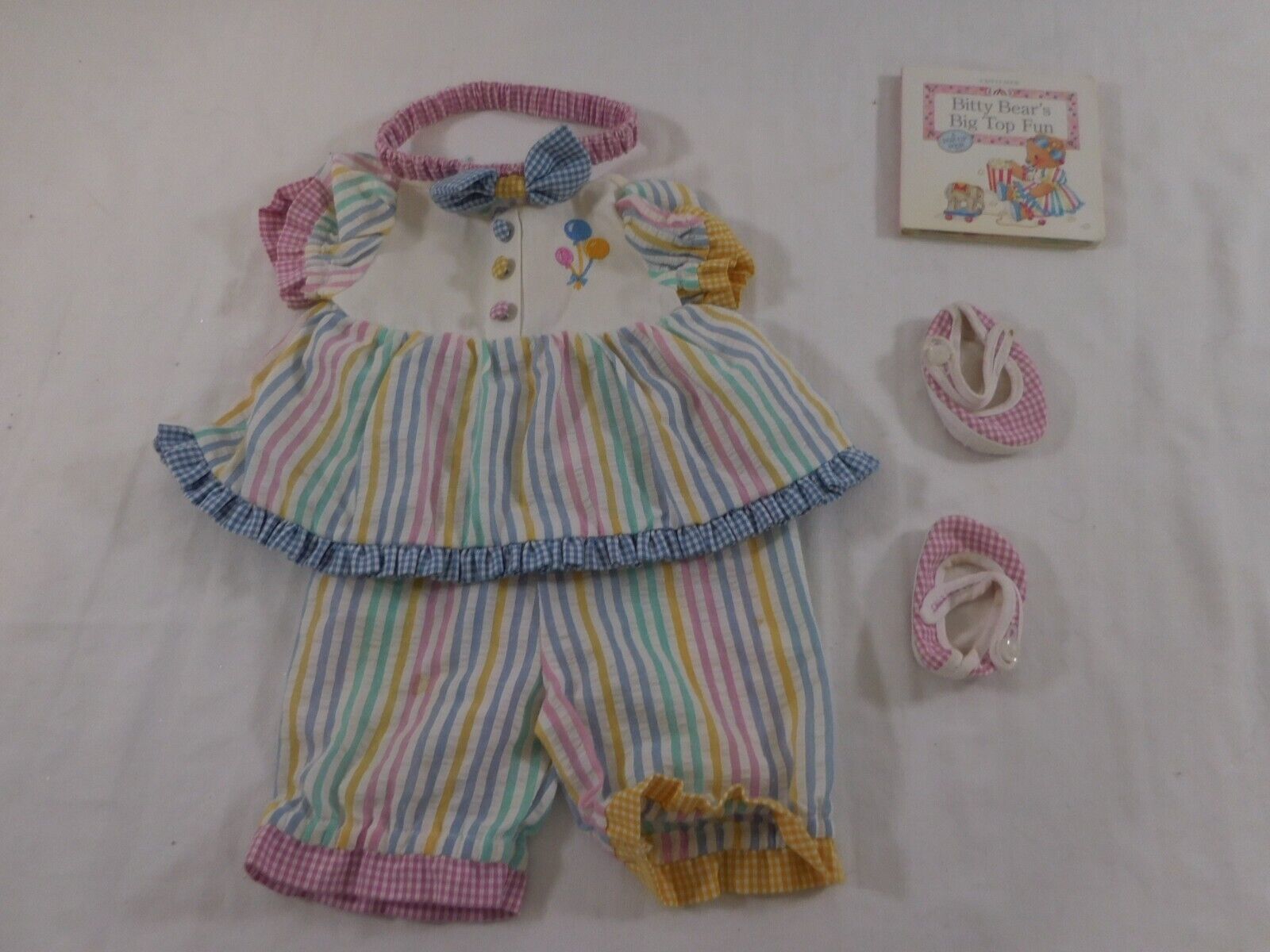 PLEASANT COMPANY American Girl BITTY BABY CIRCUS SET with Book - £36.41 GBP