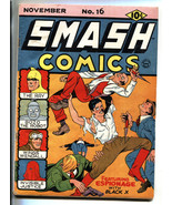 Smash Comics #16 1941- RARE-Lou Fine-Super-hero-Golden-age comic book - $429.23