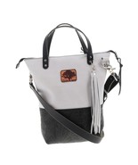 Home Tree Handcrafted Mini Rey Leather Crossbody Bag Tote Colorblock Fringe - $99.00