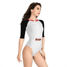 White Long Sleeve One Piece Swimsuit - £40.97 GBP